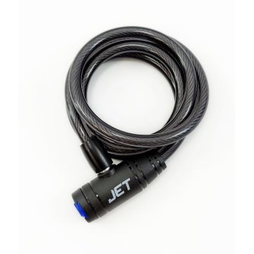 Antifurt cu cheie JET LOCK TY-506-1, 10x1500mm, culoare negru, cu suport