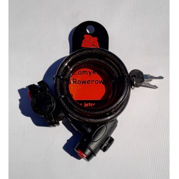 Antifurt cu cheie Jet LOCK XR2532 spirala, 12x1500mm, culoare negru