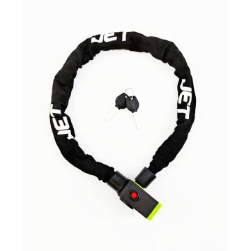 Antifurt cu cheie si alarma JET LOCK TY-774 lant, 8x900mm culoare negru