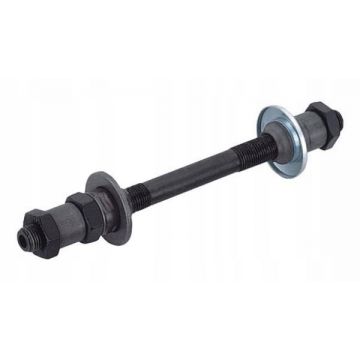 Ax roata biciclete spate gaurit, cu conuri, L145mm, CR-MO kpl