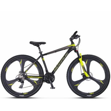 Bicicleta MTB Umit Accrue 2D, cadru 18  , culoare negru galben, roata 26  , cadru aluminiu, frana disc, 21 viteze
