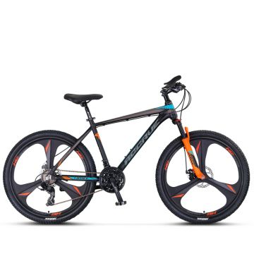 Bicicleta MTB Umit Accrue 2D, cadru 18  , culoare negru portocaliu, roata 26  , cadru aluminiu, frana disc, 21 viteze