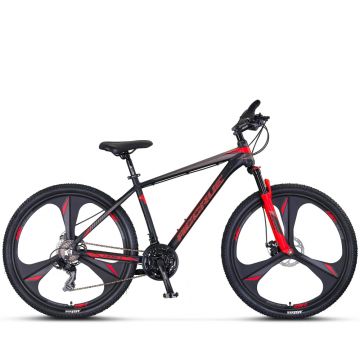 Bicicleta MTB Umit Accrue 2D, cadru 18  , culoare negru rosu, roata 26  , cadru aluminiu, frana disc, 21 viteze