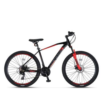 Bicicleta MTB Umit Camaro, culoare negru rosu, roata 29  , cadru 16   din aluminiu, frana disc, 21 viteze
