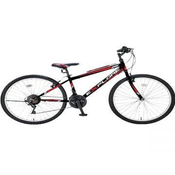Bicicleta MTB UMIT Explorer Man, culoare negru rosu, roata 26  , cadru din otel