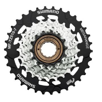 Bloc de pinioane pe filet Shimano MF-TZ510-7, 7 viteze, 14-16-18-20-22-24-34T