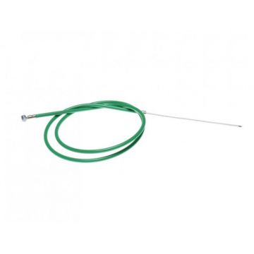 Cablu frana spate cu teaca, pentru biciclete, lungime cablu 1650mm, lungime teaca 1500mm, culoare verde