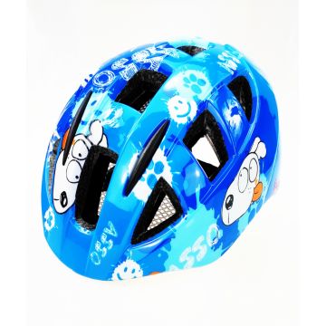 Casca biciclisti AVO-11, marime S (44-48 cm), culoare albastru