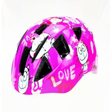 Casca biciclisti AVO-11, marime S (44-48 cm), culoare roz