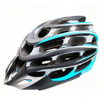 Casca biciclisti AVO-41, marime L (58-62 cm), culoare carbon albastru