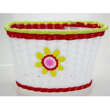 Cos biciclete copii HL-BS02-8 pentru roti 16  , material plastic, culoare alb