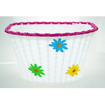 Cos biciclete copii HL-BS03-4 pentru roti 20  , material plastic, culoare alb