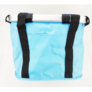 Cos fata biciclete tip geanta BL-F-008, prindere universala pe ghidon, culoare albastru