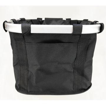 Cos fata biciclete tip geanta BL-F, prindere universala pe ghidon, culoare negru