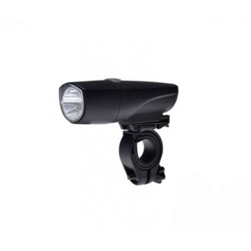 Far biciclete 1 led, 1W, culoare negru, montaj pe ghidon