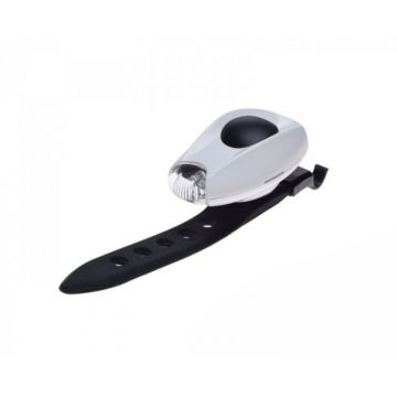 Lampa fata biciclete, 1 LED, prindere casca ciclisti