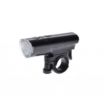 Lampa fata cu suport pentru biciclete, 5 led-uri, 2 functii