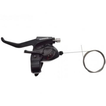 Maneta frana si schimbator fata 3 viteze, montaj stanga, Shimano STEF41-3R