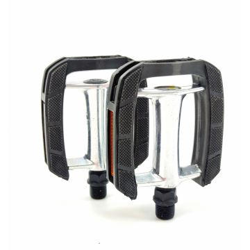 Pedale biciclete 610 alu-plastic 100x80 TPR, filet 9 16   (14mm)