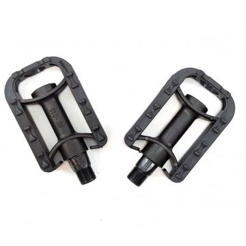 Pedale biciclete copii Jet 816 plastic 90x60, culoare negru, filet 9 16   (14mm)