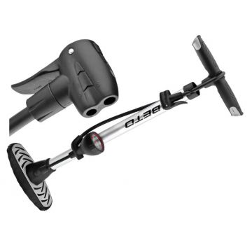 Pompa aer roti biciclete, Beto CMP-117AG1 podea, manometru