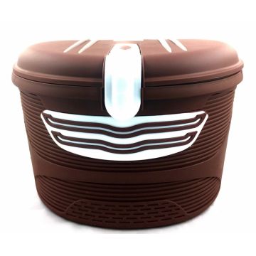 Portbagaj inchis   Click  , prindere fata pipa ghidon, culoare maro