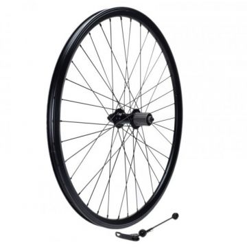 Roata spate dubla bicicleta 26  , quick release, caseta 7 viteze, culoare negru