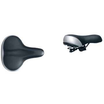 Sa biciclete AZ-92BF-1A Jet Selle, cu arcuri, culoare negru argintiu