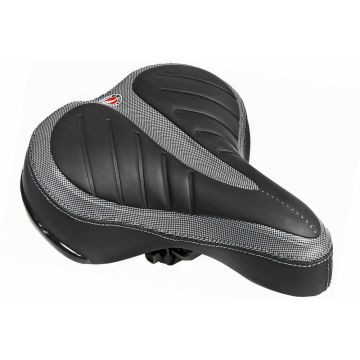 Sa biciclete AZ-92BF-3Q Jet Selle, cu arcuri, culoare negru alb