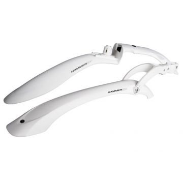 Set 2 aparatori roti biciclete, 24  -29  , Simpla Hammer SDE, culoare alb