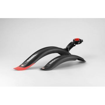 Set 2 aparatori roti biciclete, Simpla KIDO CHOPPER SDE 16   , culoare negru rosu