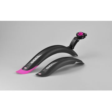 Set 2 aparatori roti biciclete, Simpla KIDO CHOPPER SDE 16   , culoare negru roz