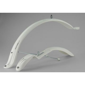 Set 2 aparatori roti biciclete,Simpla RAPTOR SHORT STAYS 26    - 28   , culoare alb