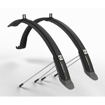 Set 2 aparatori roti biciclete, Simpla UBIQUIT SDS 46mm 28  , culoare negru titan