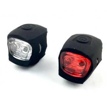 Set 2 lampi far si stop S90 2 led, culoare negru