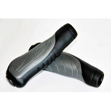 Set 2 mansoane bicicleta D2-TC-G142, culoare gri negru, lungime 135mm