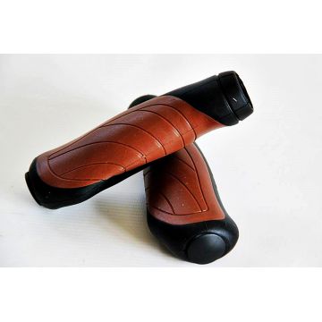 Set 2 mansoane bicicleta D2-TC-G142, culoare negru maro, lungime 135mm