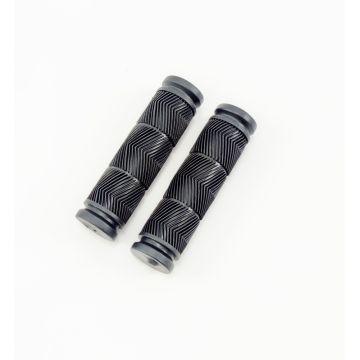 Set 2 mansoane biciclete KRIS MTB Grot 0123, 120mm, PVC, culoare negru