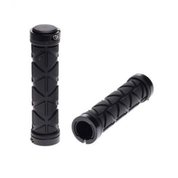 Set 2 mansoane biciclete, lungime 120 mm, culoare negru, fixare colier