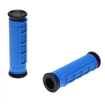 Set 2 mansoane biciclete, material Kraton Gel, lungime 120 mm, greutate 92g, culoare albastru negru