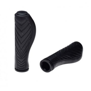 Set 2 mansoane biciclete VLG-1133AD2, ergonomice, culoare negru