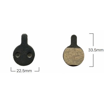 Set 2 placute frana JET-23-2 Metalice - Tektro IOX NOVELA 2010-