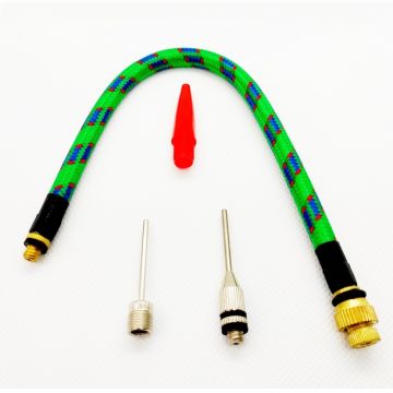 Set 5 accesorii pompa biciclete, furtun, adaptor AV-FV, pentru minge