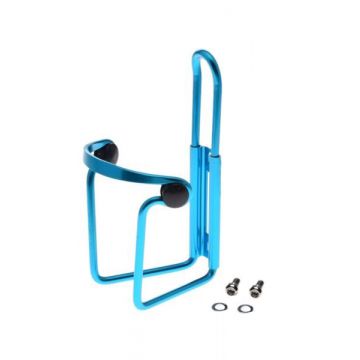 Suport bidon apa, din aluminiu, antivibratii, greutate 73 g, culoare albastru