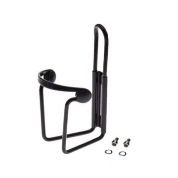 Suport bidon apa, din aluminiu, antivibratii, greutate 73 g, culoare negru