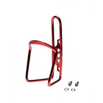 Suport bidon apa, din aluminiu, greutate 59 g, culoare rosu