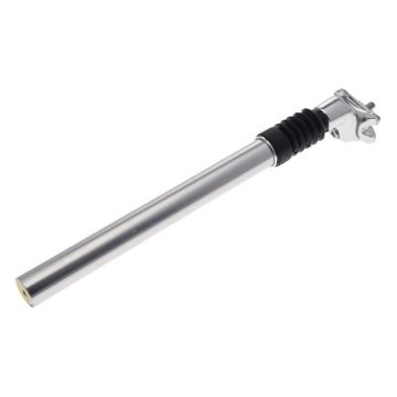 Tija sa biciclete 27,2 x 350 mm, cu suspensie, culoare argintie