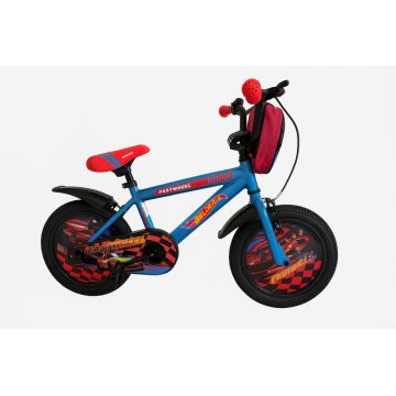 Bicicleta copii Belderia Fastwheel, culoare albastru, roata 18  , cadru din otel