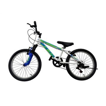 Bicicleta copii Tec Titan suspensie fata, roata 20  , culoare alb albastru