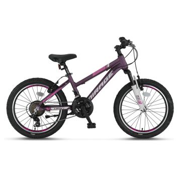 Bicicleta copii UMIT Mirage Girls, culoare mov roz, roata 20  , cadru aluminiu